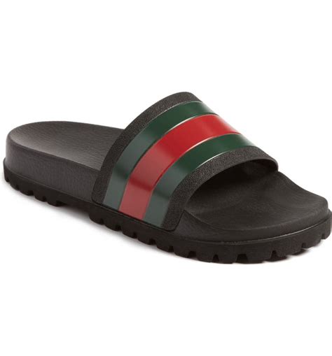 gucci black slides|black Gucci slides nordstrom.